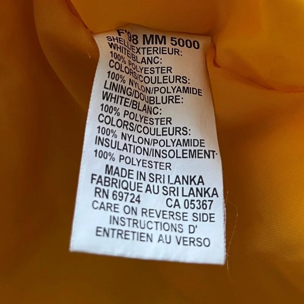 Columbia Yellow Blue Ski Jacket XL